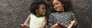 African children reading books