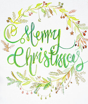 Calligraphy for the Holidays