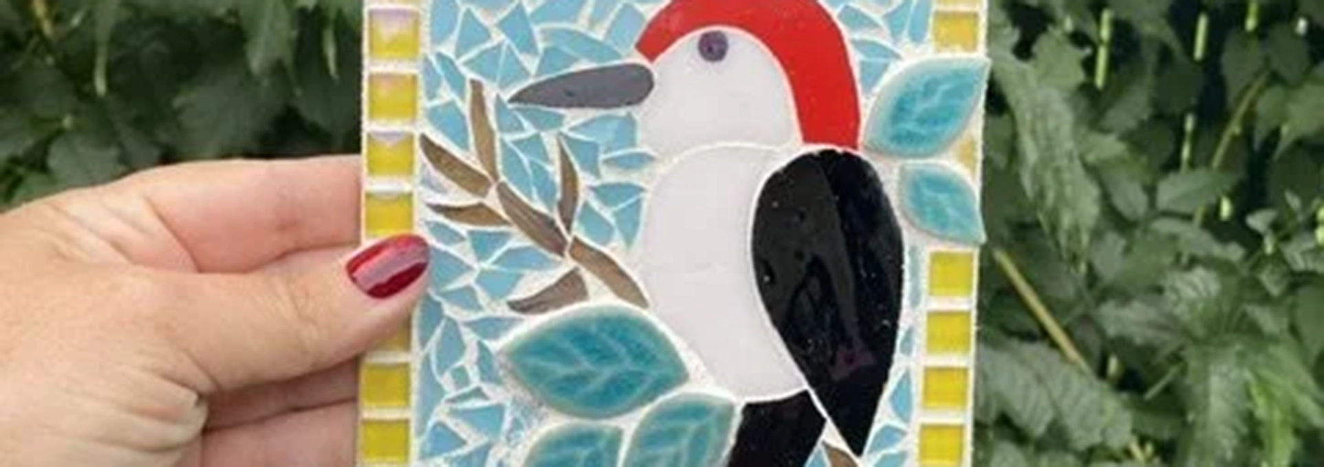 Mosaic Woodpecker Glass Workshop
