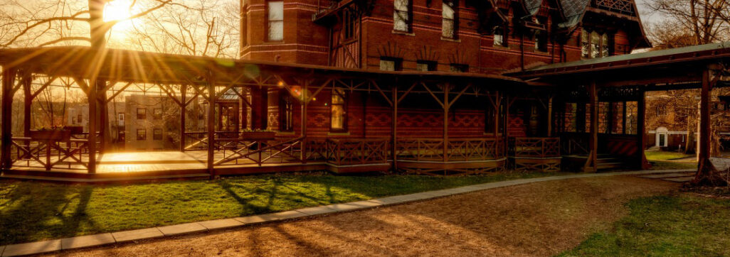 Mark Twain House at sunset