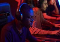 Cybersports gamers playing online games