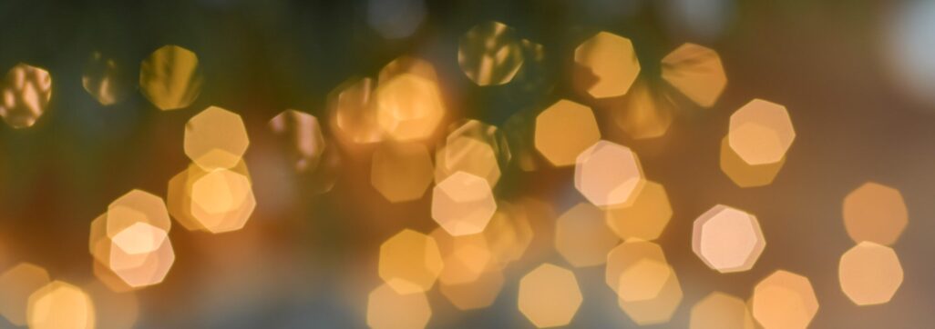 Lights from the Christmas garland decoration Background