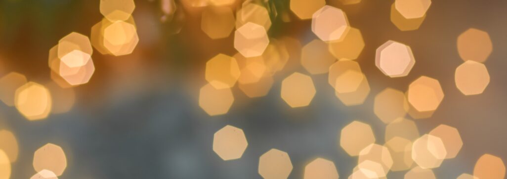 Lights from the Christmas garland decoration Background