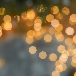 Lights from the Christmas garland decoration Background