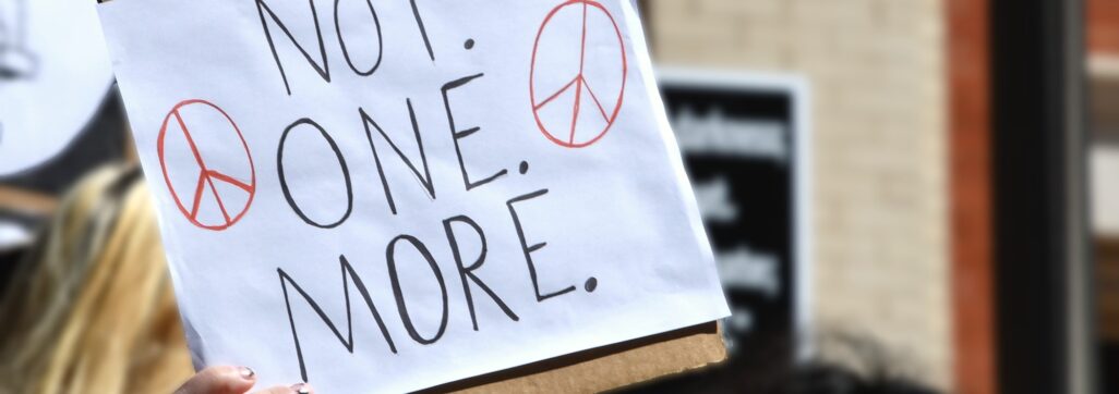Not One More peace signs protest sign, racial violence, gun violence, Asian Hate, BLM LGBTQ violence