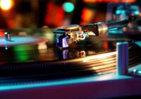 record player close up