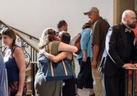 Group of people mingling